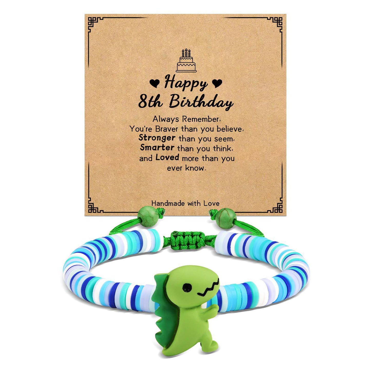 Minimalist Animal Dinosaur Resin Braided Bracelet Unisex Adjustable Hand Rope