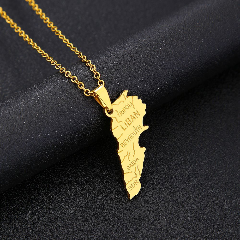 Collana Pendente Geometrica Vintage in Smalto per Unisex Acciaio Inossidabile e Titanio con Catena a O Gioielli