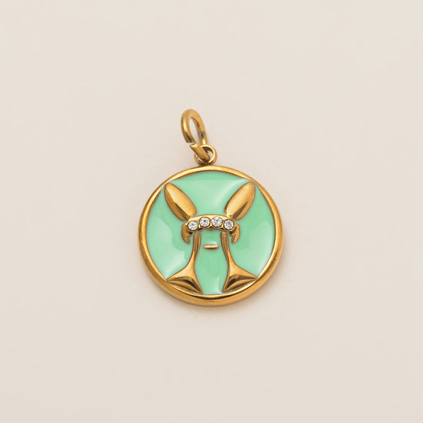 Vintage 18K Gold Plated Stainless Steel PVD Zodiac DIY Charm Bar