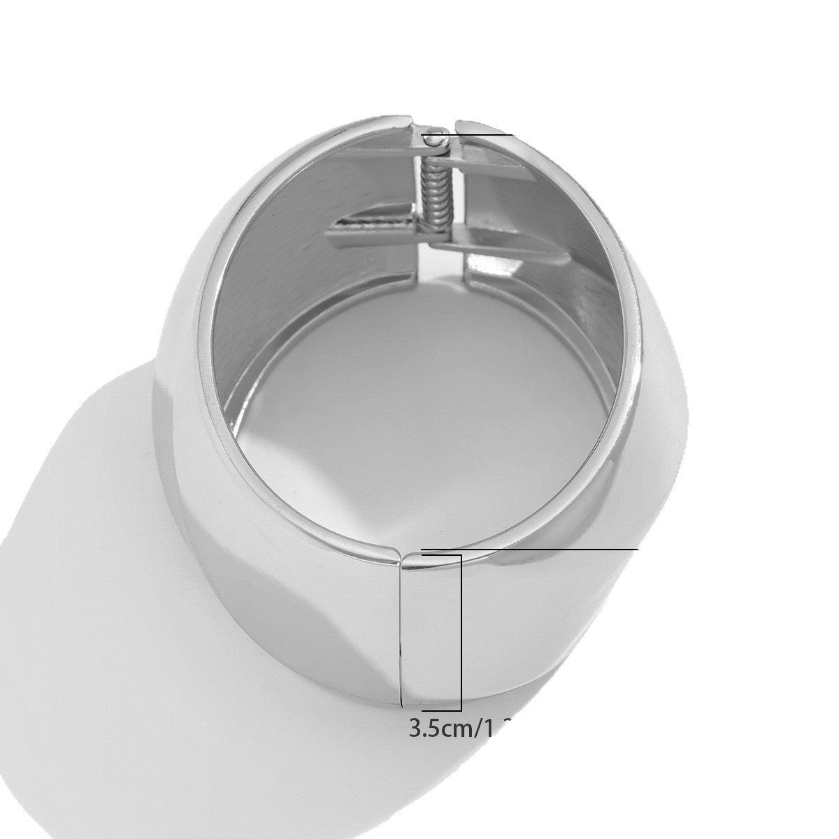 Bracciale a Polsino in Lega Placcata, Geometrico, Lusso Minimalista