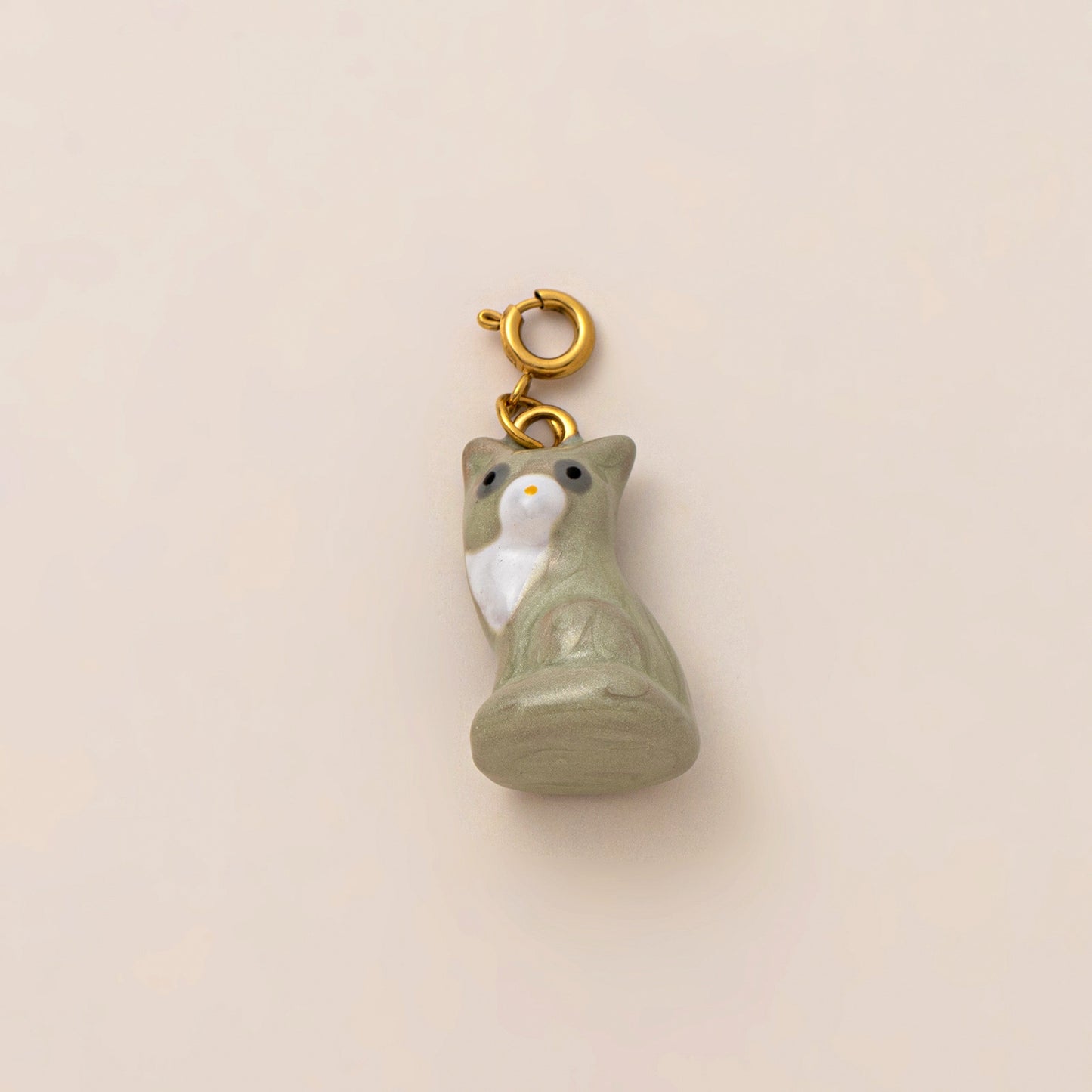 Charm a barra con ciondolo a stella in acciaio inossidabile placcato oro 18 carati vintage