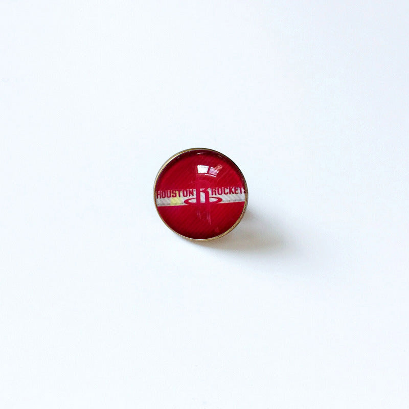 Pin de solapa metálico de equipos de baloncesto retro de la NBA - Insignia con gema vintage - Broche de Kobe Curry - Regalo para fans - Unisex