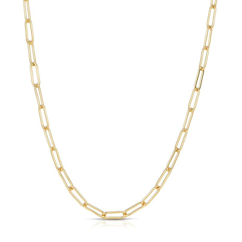 Vintage 18K Gold Plated Stainless Steel Strawberry Charm Bar for Women