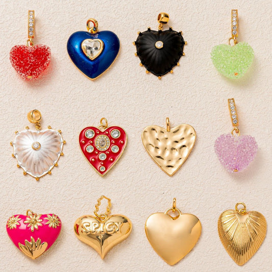 Sweet Stainless Steel Plated Heart Geometric Pendant Necklace