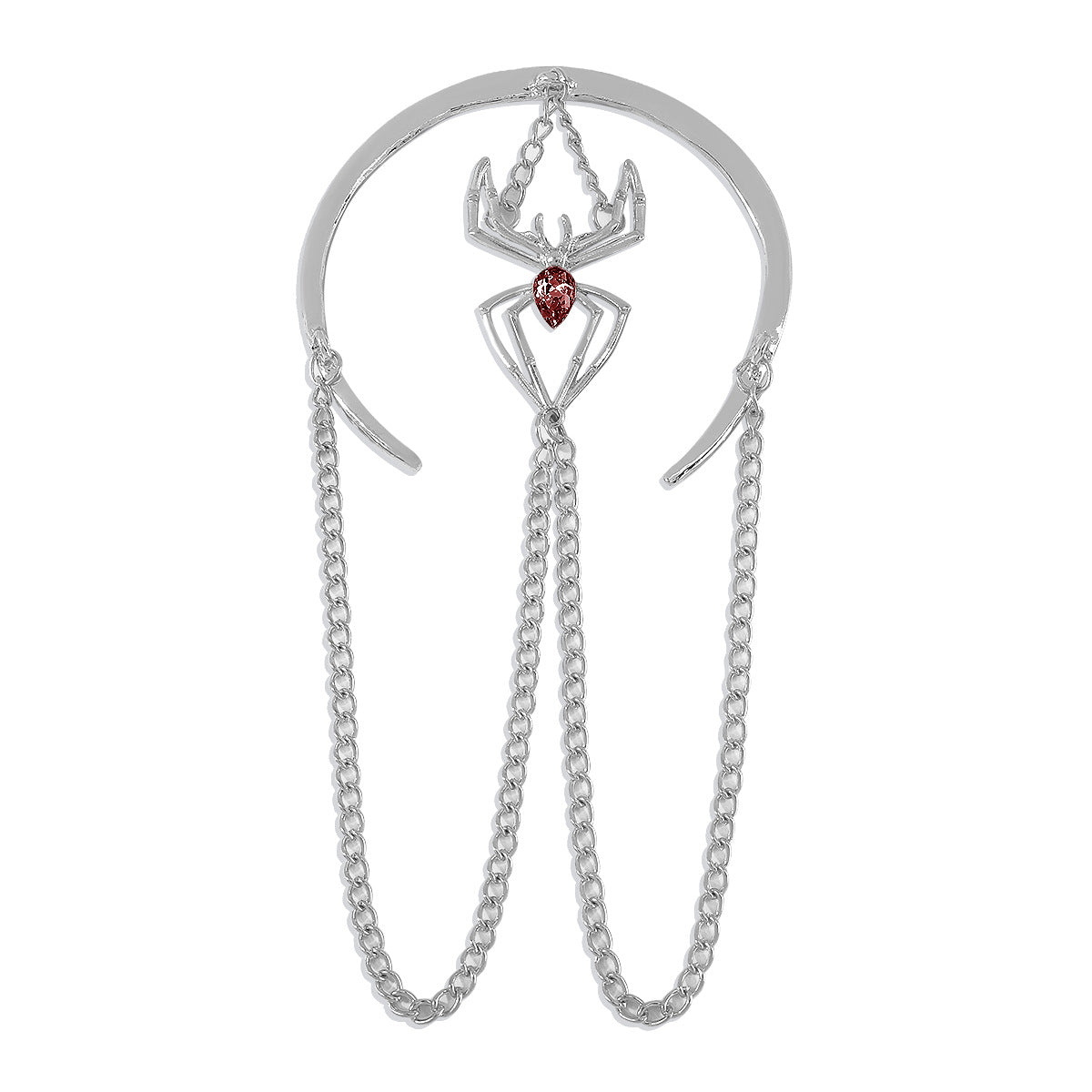 Pulsera de Escorpión Geométrico Dulce y Atrevido para Mujer Hecha de Aleación con Incrustaciones de Pedrería y Acabado Galvanizado