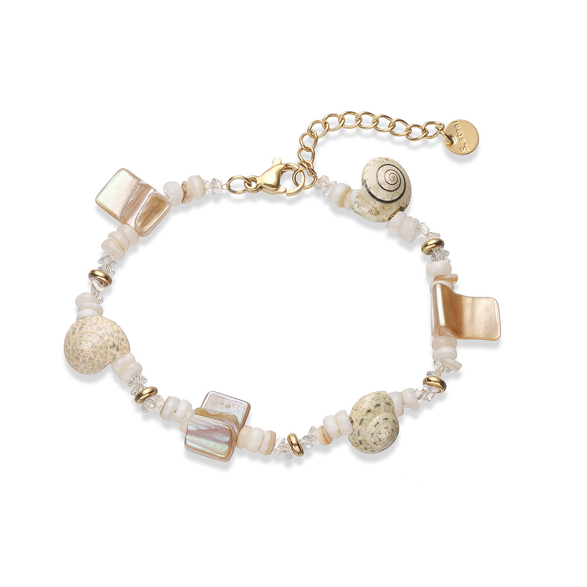 Geometric Plated Stainless Steel Bracelet for Women