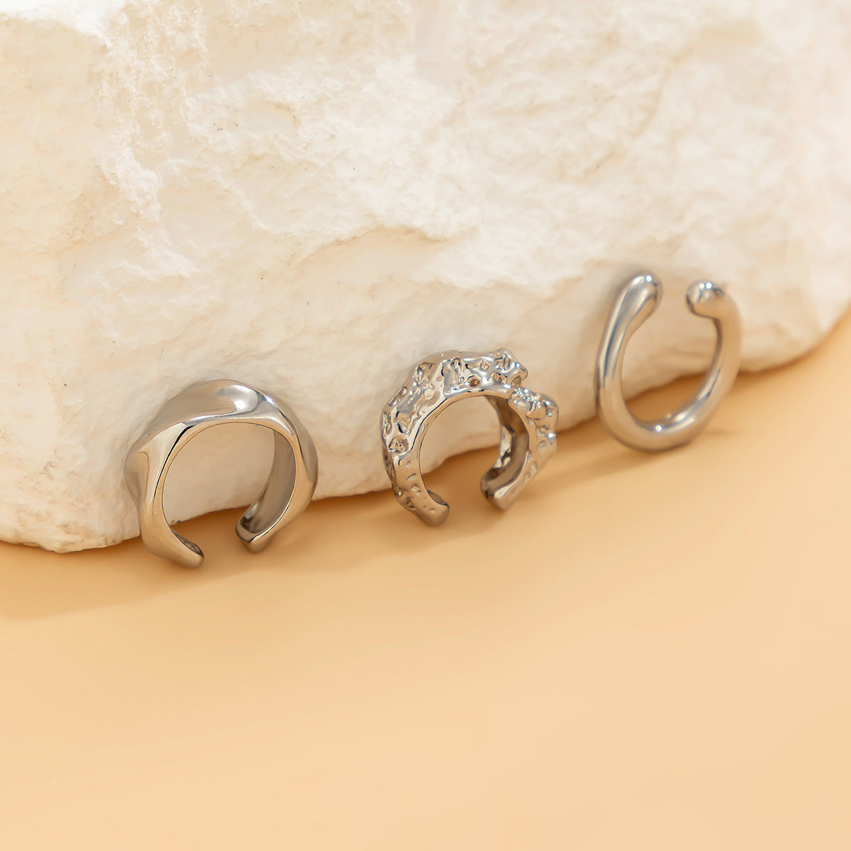 Minimalist Geometric Teardrop Alloy Plated Earrings for Women