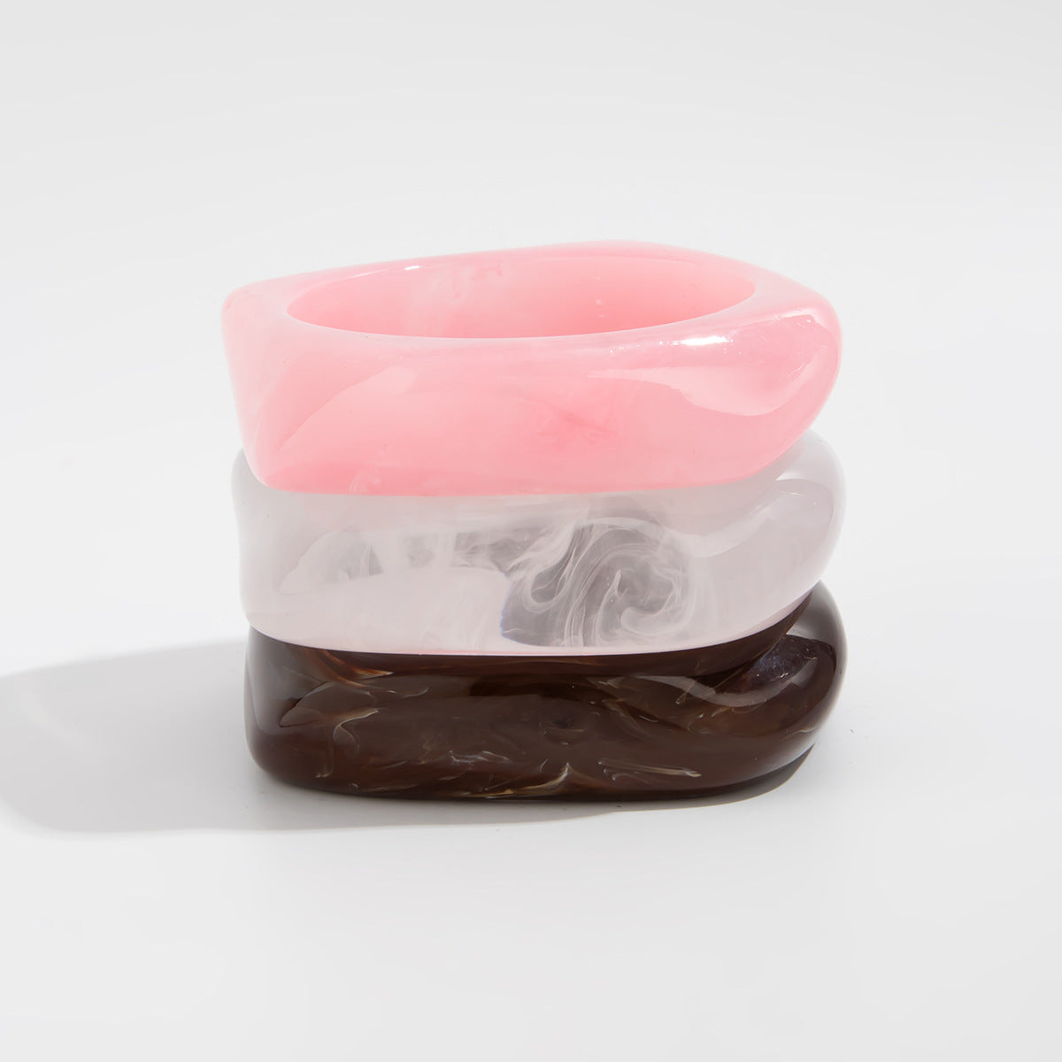 Colorful Macaron Resin Geometric Bracelet for Women