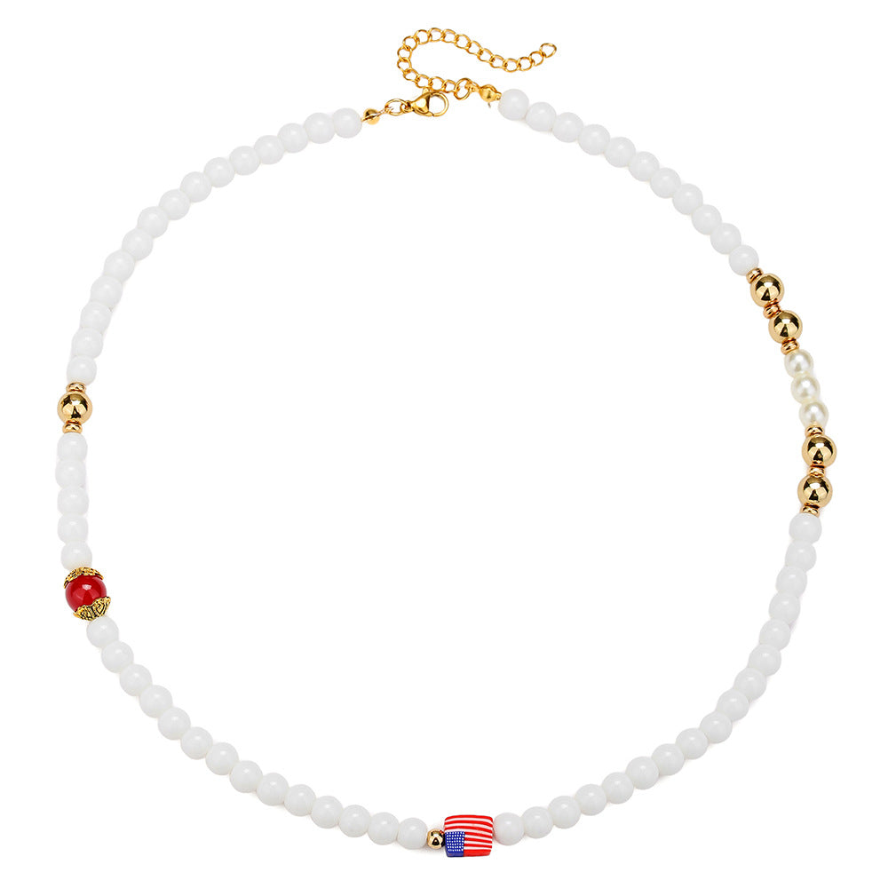 Handmade Crystal Beaded Necklace for Men