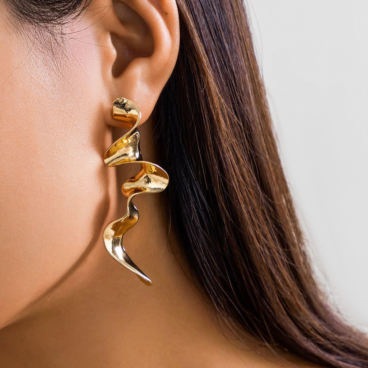 Minimalist Geometric Plated Stainless Steel Earrings for Women