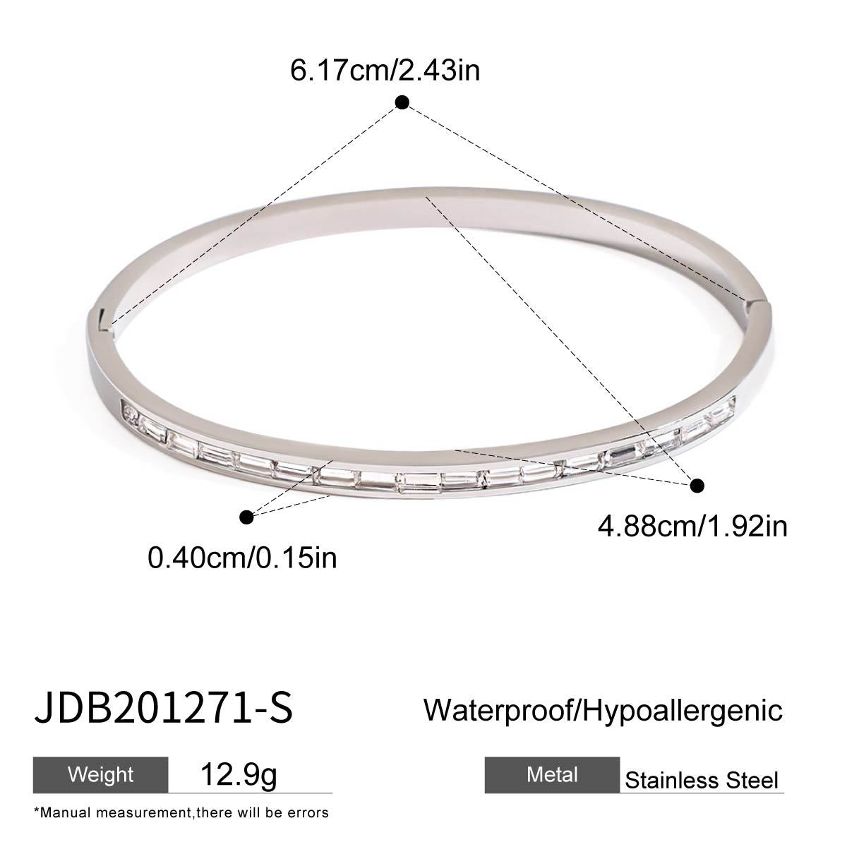 Geometric Plated Stainless Steel Bracelet 18K Gold
