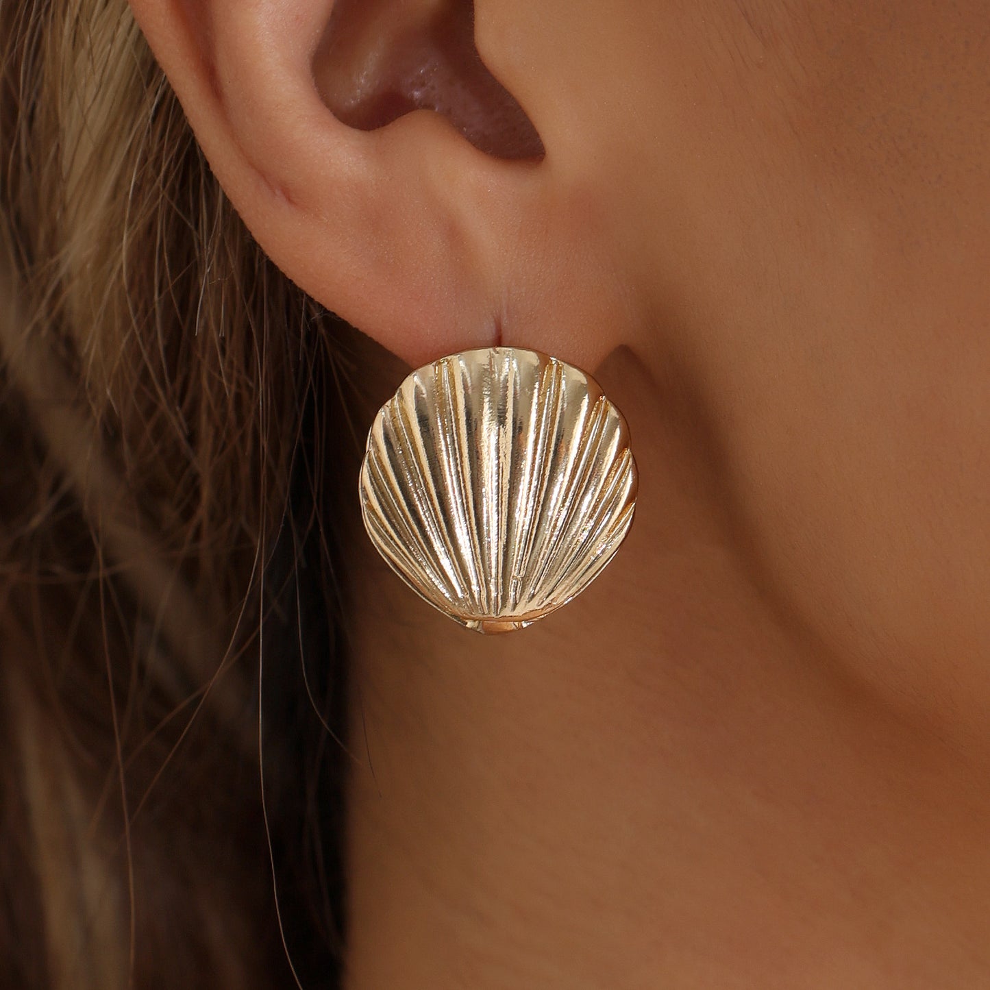 Casual Geometric Plated Zinc Alloy Leaf Earrings for Women