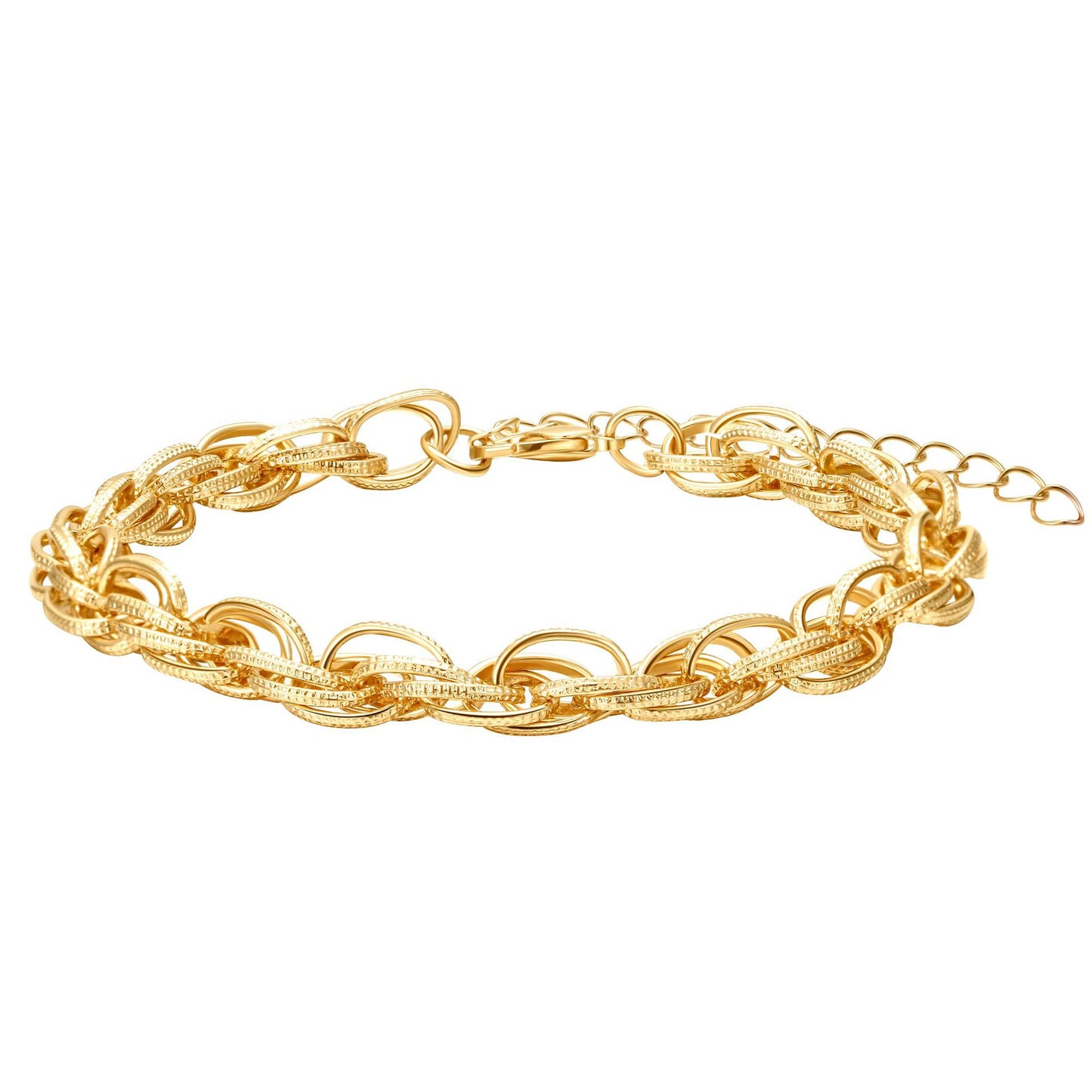 Minimalist Elegant Geometric Alloy Plated Bracelet for Women