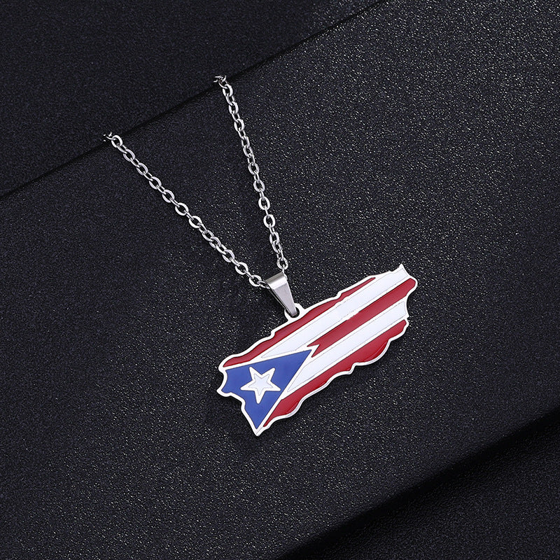 Minimalist Heart-Shaped Enamel Stainless Steel Pendant Necklace with O-Chain for Unisex