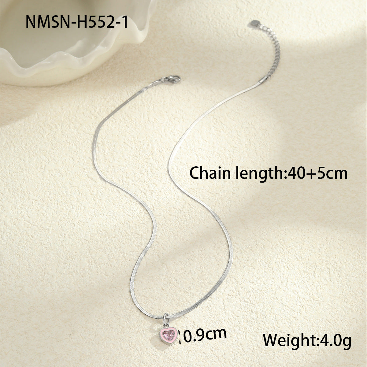 Collana minimalistica geometrica in acciaio inossidabile con intarsio di zirconi colorati per donna, catena clavicola galvanizzata