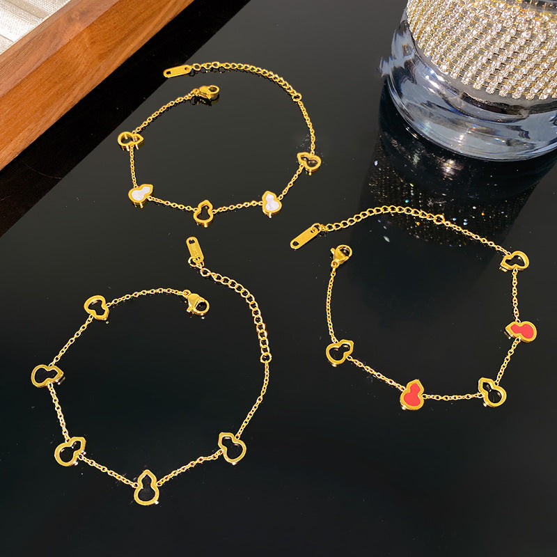 Geometric Titanium Steel Plated Bracelet