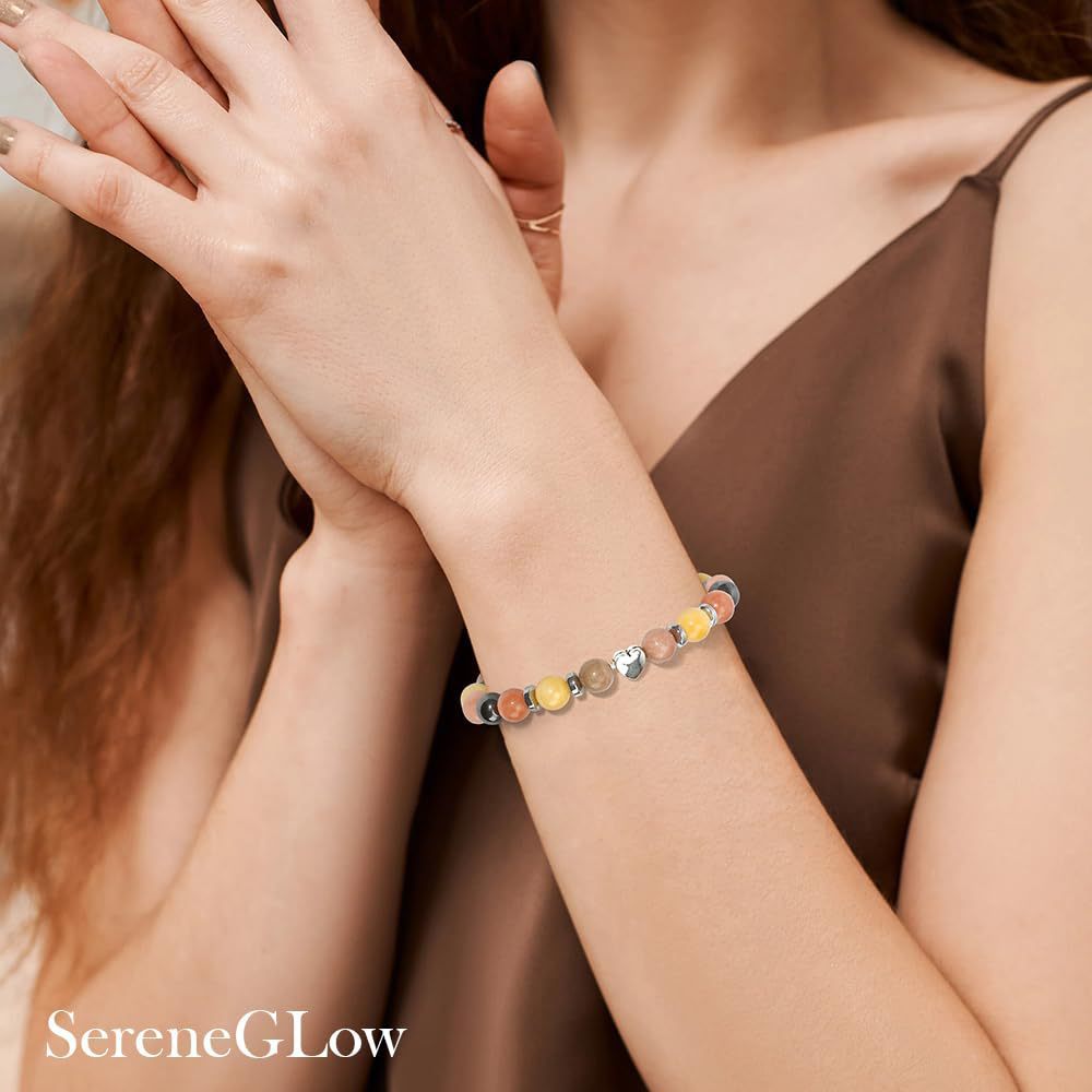 Minimalist Heart Stainless Steel Beaded Bracelet