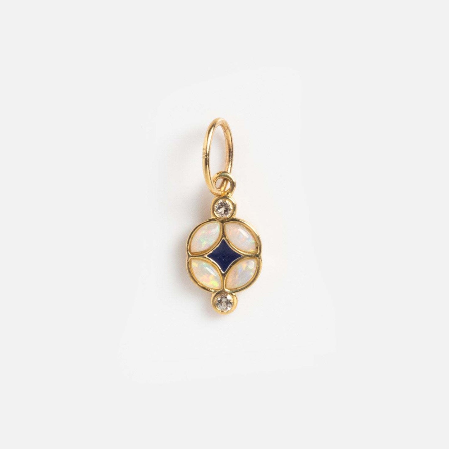 Minimalist Geometric Cubic Zirconia Pearl Inlay Brass Charm Bar with Corn Chain for Women