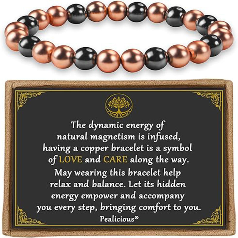 Unisex Adjustable Woven Bracelet with Obsidian and Tiger Eye, Geometric Heart Round Design