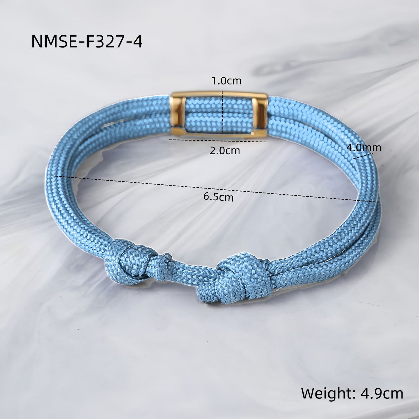 Pulsera trenzada minimalista de paracord con charm de acero de titanio para hombres y mujeres, grabado personalizado, regalo para familiares y festividades