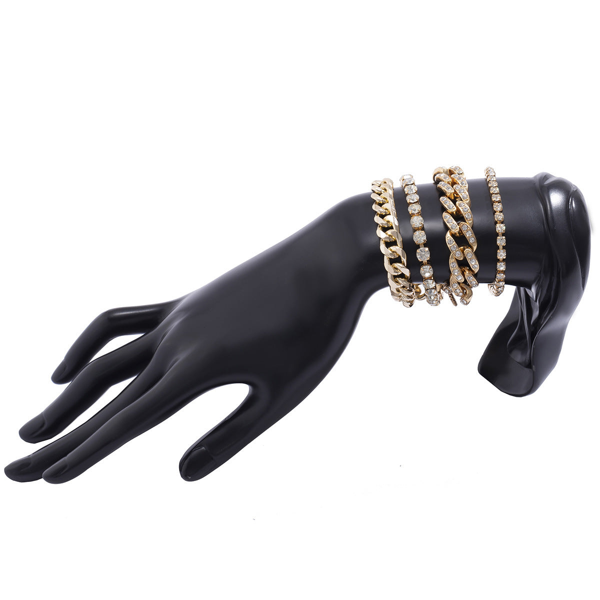 Conjunto de joyas para mujer de diseño geométrico con cadena en O de metal punk vintage minimalista para recuerdos de viaje