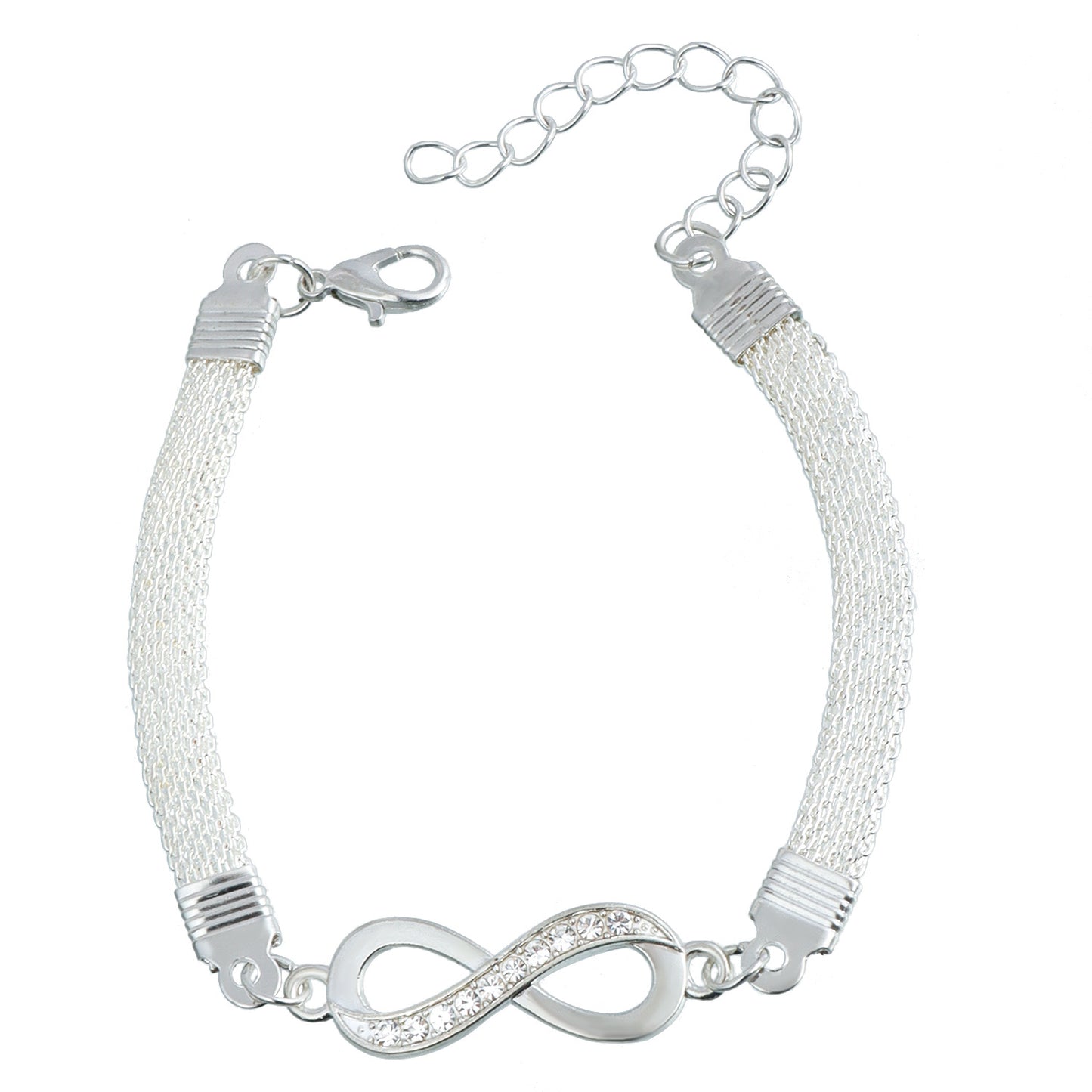 Bracciale da donna vintage minimalista geometrico con numero fortunato 8 e finitura in metallo galvanizzato