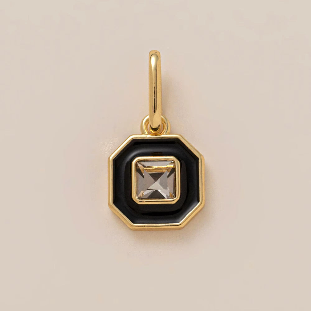 Sweet Round Geometric Stainless Steel Plated Pendant Necklace Unisex