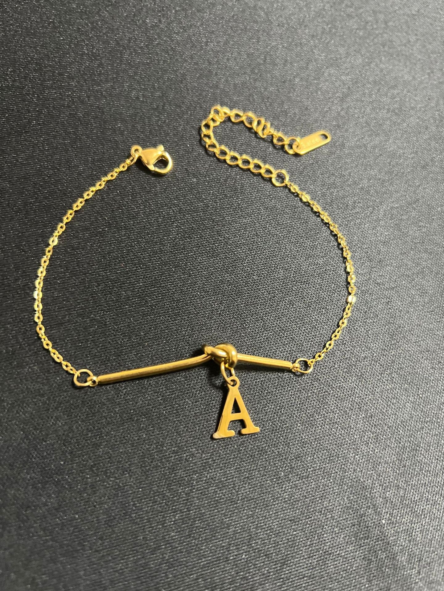 Original Design Letter Shape Titanium Steel Bracelet with Plating Finish for Men and Women