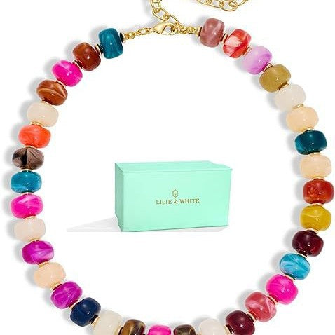 Collana da donna minimalista con lettera geometrica dolce, placcata in ottone, a catena barbazzale
