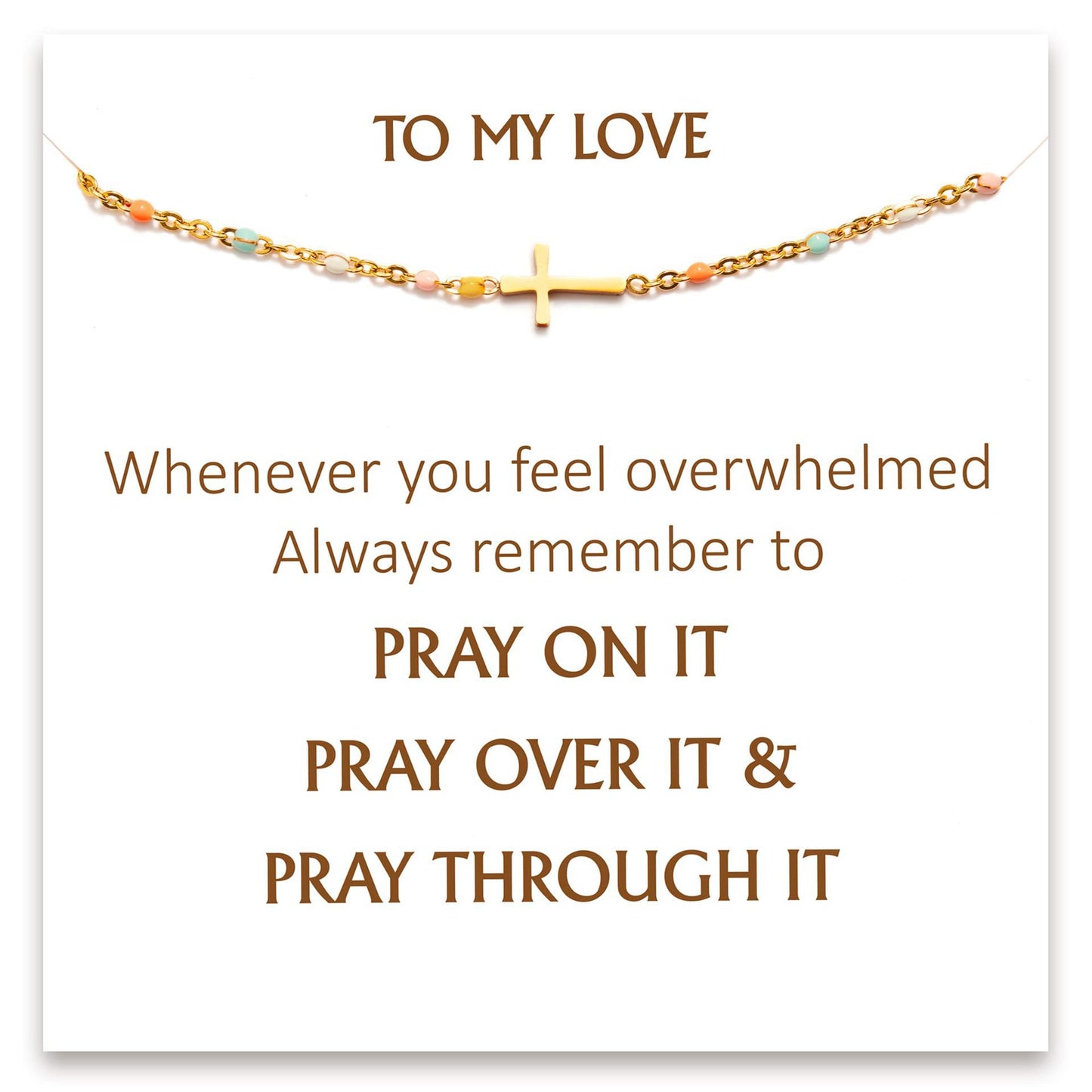 Minimalist Bohemian Geometric Cross Plated Stainless Steel Cable Chain Bracelet for Women
