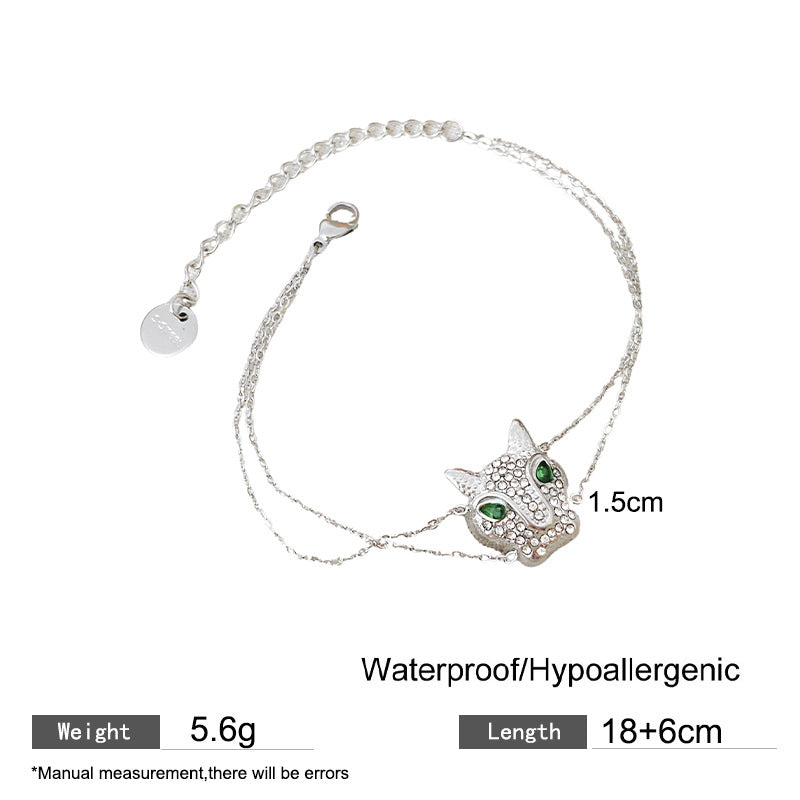 Geometric Animal Plated Titanium Steel Bracelet