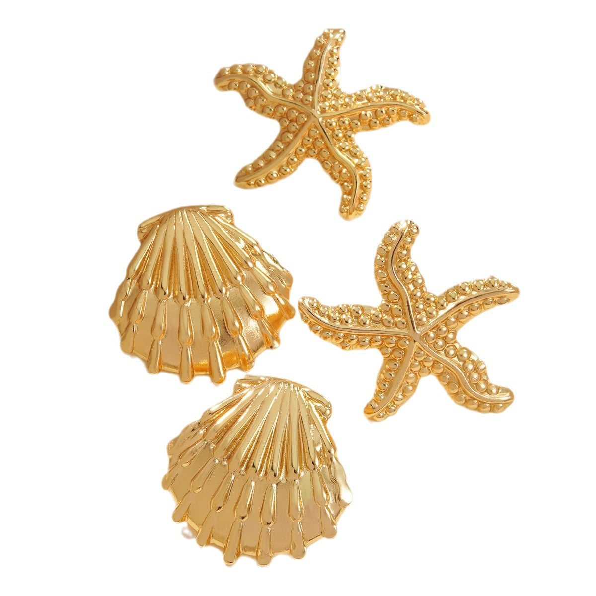 Minimalist Star Geometric Titanium Steel Plated Earrings