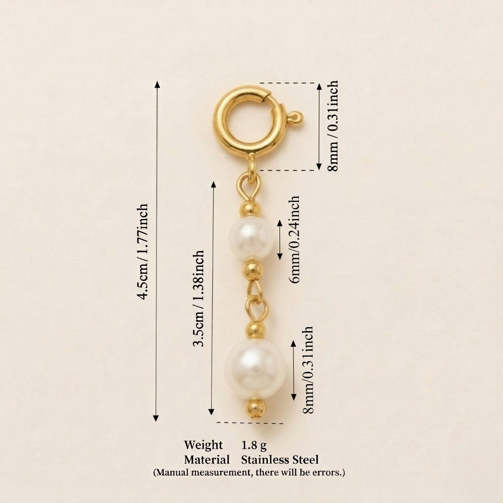 Vintage 18K Gold Plated Stainless Steel Animal Pendant Charm Bar for Women