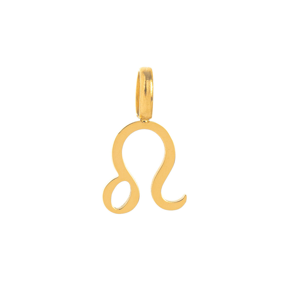 Minimalist Titanium Steel Plated Zodiac Charm Bar Necklace for Women