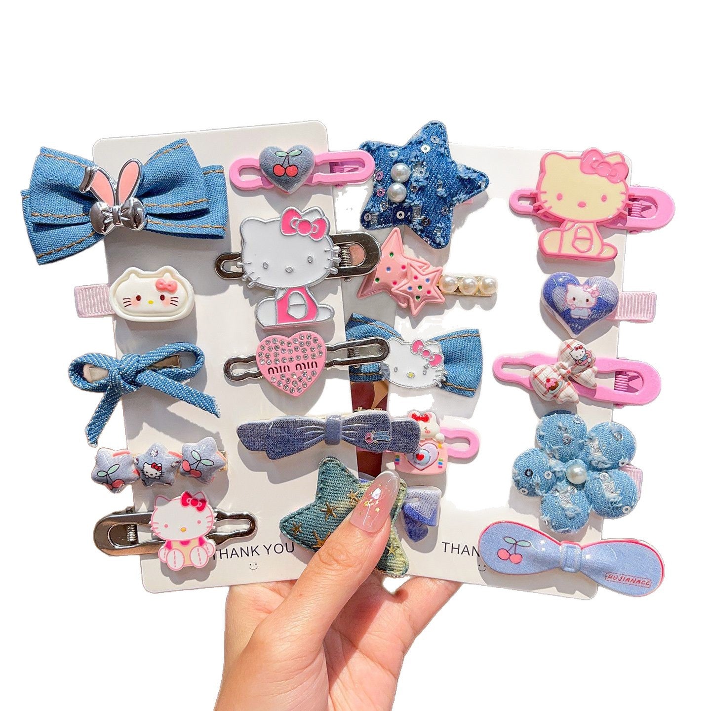 Natural Style Bow-Shaped Polyester Hair Clip for Girls with Ruffled and Mesh Details, Duckbill Clip Design, Princess Collection