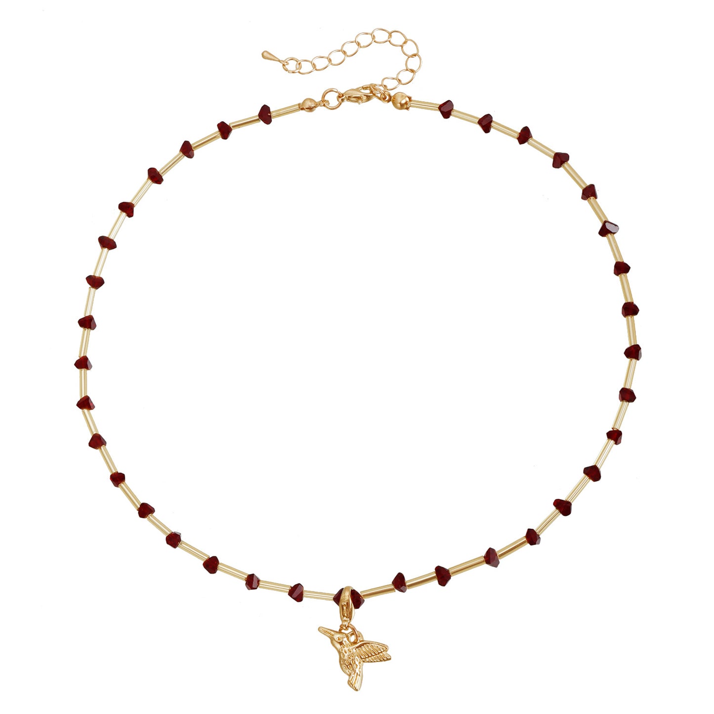 Creative Irregular Bird-Shaped Alloy Pendant Necklace for Women with Plated Finish and Clavicle Chain