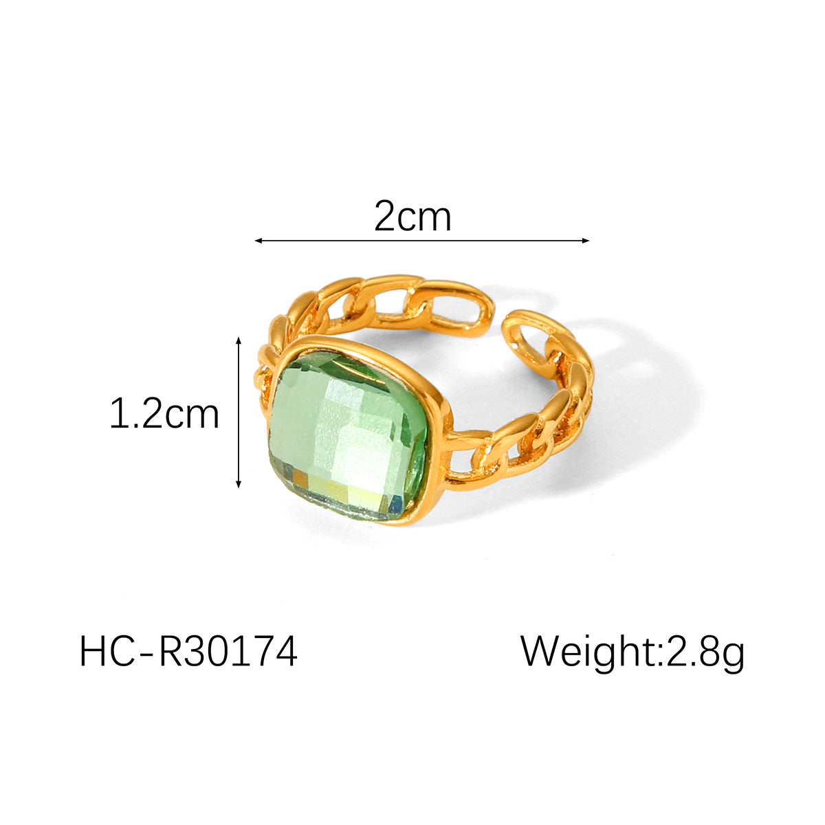 Vintage French Palace Style Hammered Texture Stainless Steel Ring with Zircon Inlay Moonstone Accent for Women