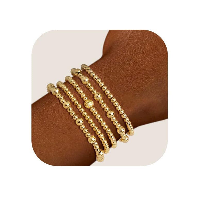 Bohemian Round Geometric Agate Bracelet for Women