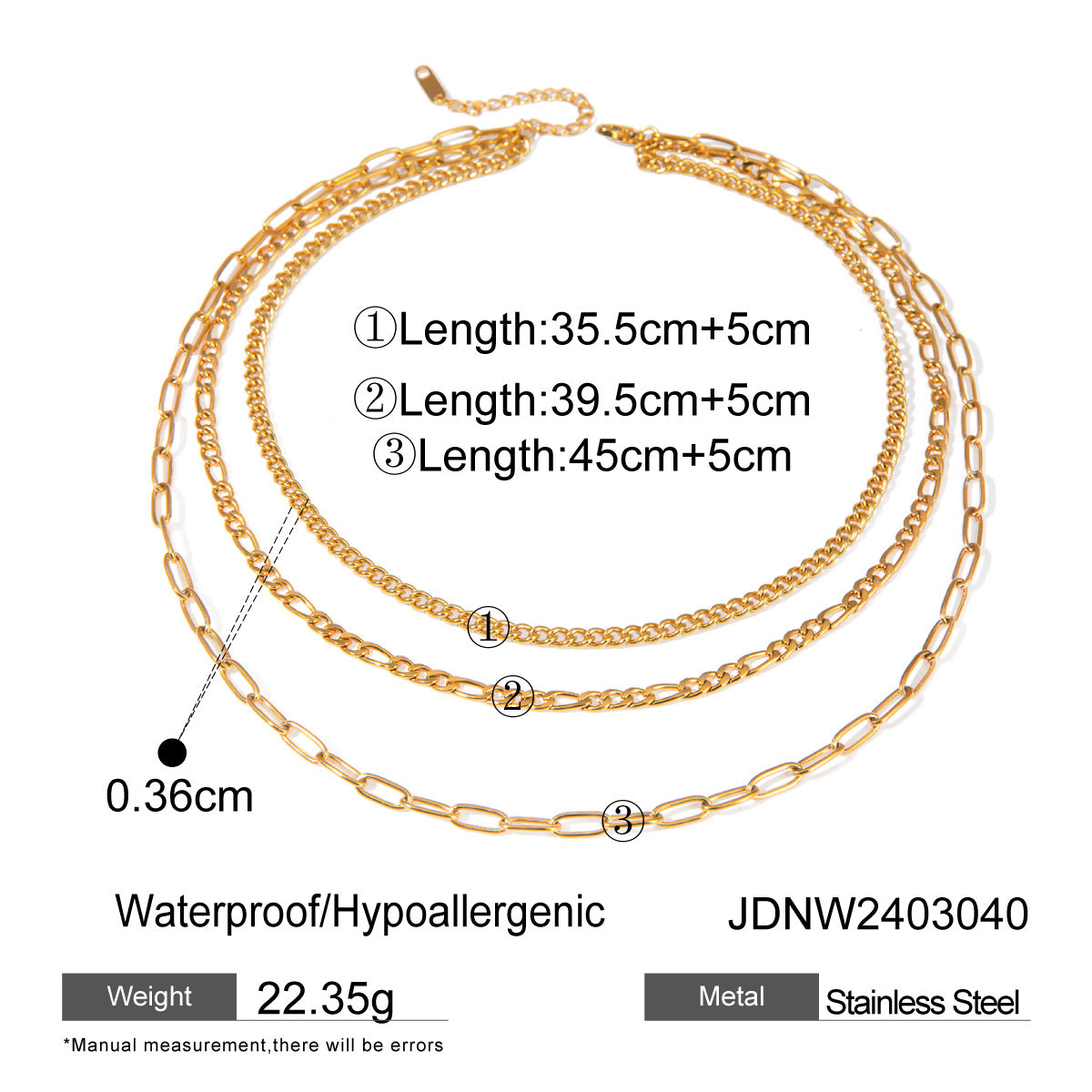 Collana da donna minimalista geometrica in acciaio al titanio placcato con dettagli sottili in acciaio inossidabile catena clavicola