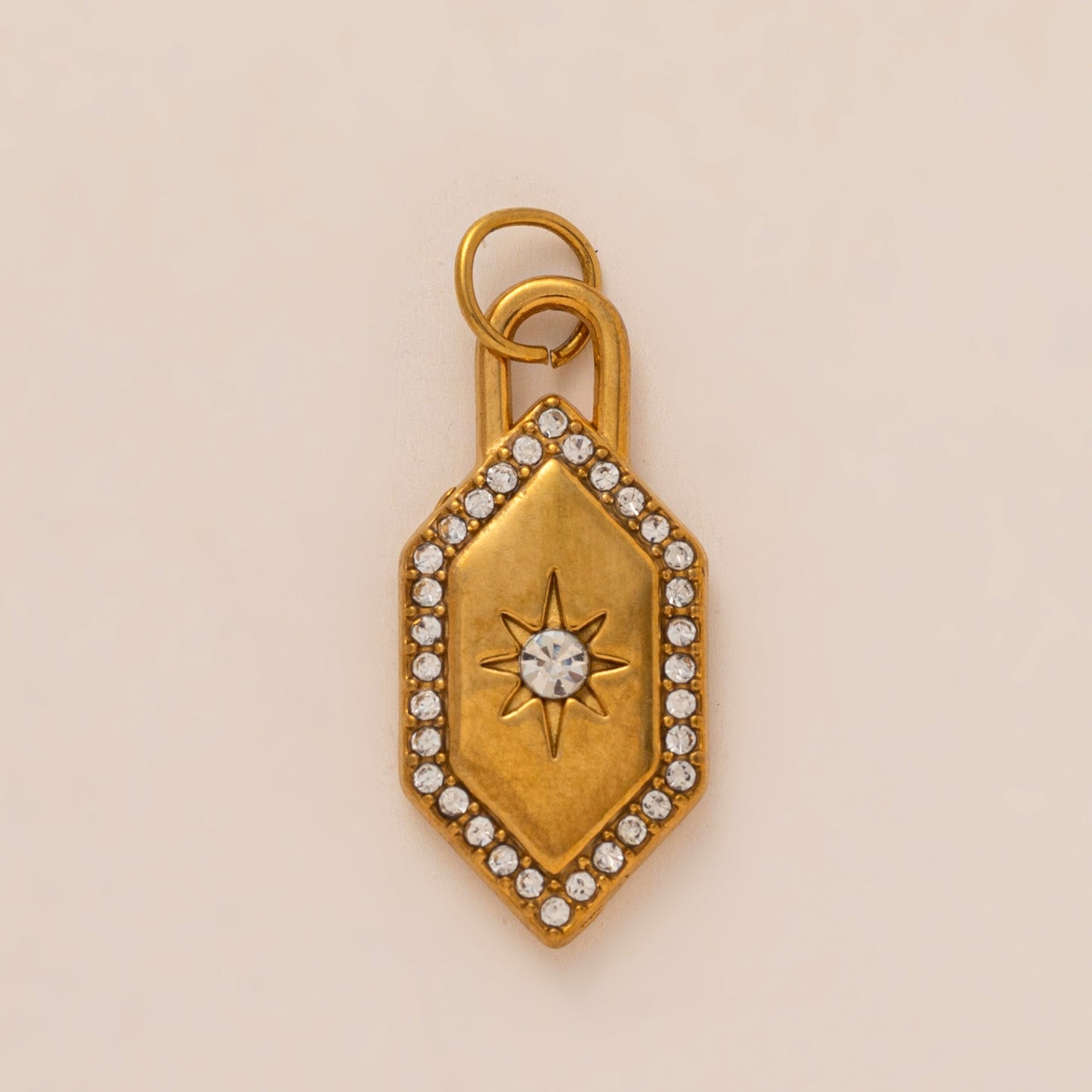 Sweet 18K Gold Plated Stainless Steel PVD Fish Butterfly Charm Bar