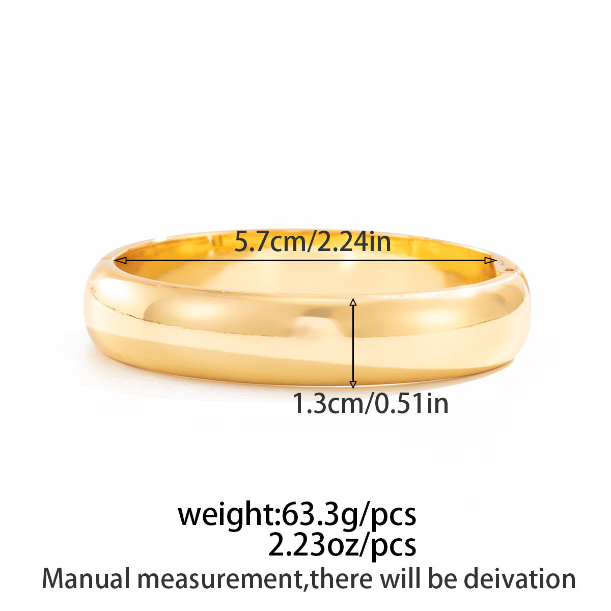 Luxury Elegant Geometric Teardrop Plated Alloy Cuff Bracelet for Women