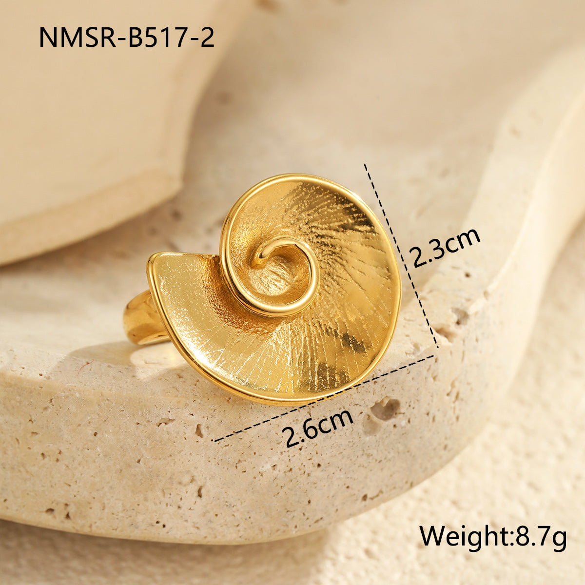 Anillo minimalista geométrico de acero de titanio para mujer con acabado chapado, banda personalizada de acero inoxidable de alta gama
