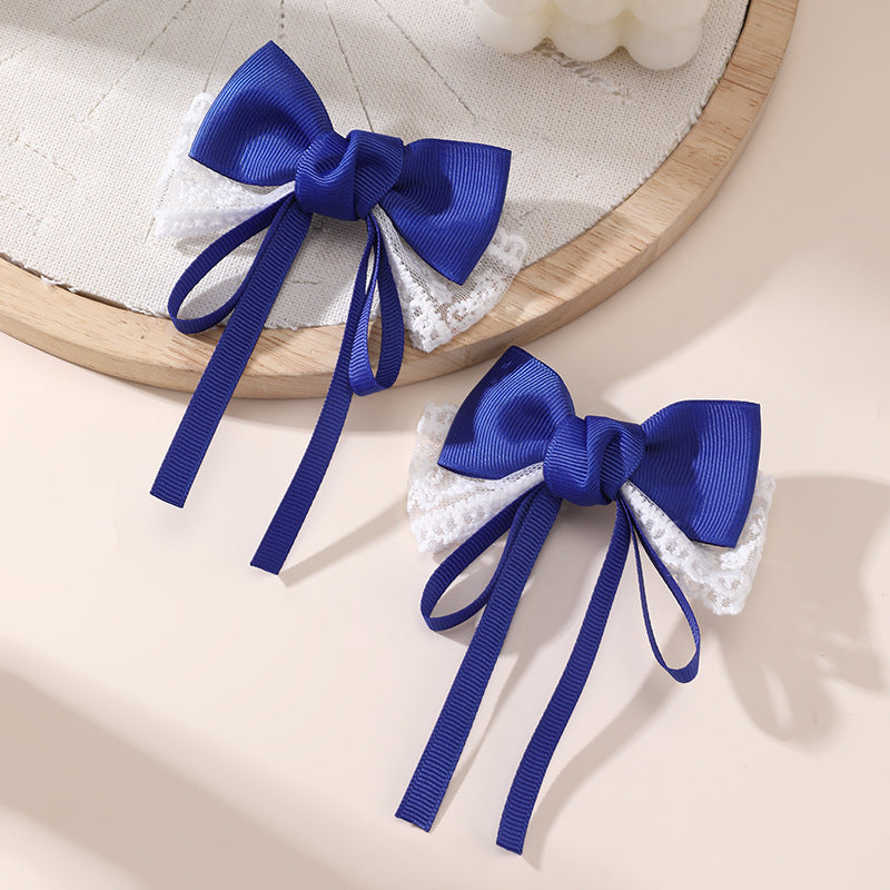 Children's Bow Hair Clip for Girls with Star Shape Design, Plastic Resin Hair Accessory for Ponytail and Back-of-Head Styling, Princess-Themed Hairpin