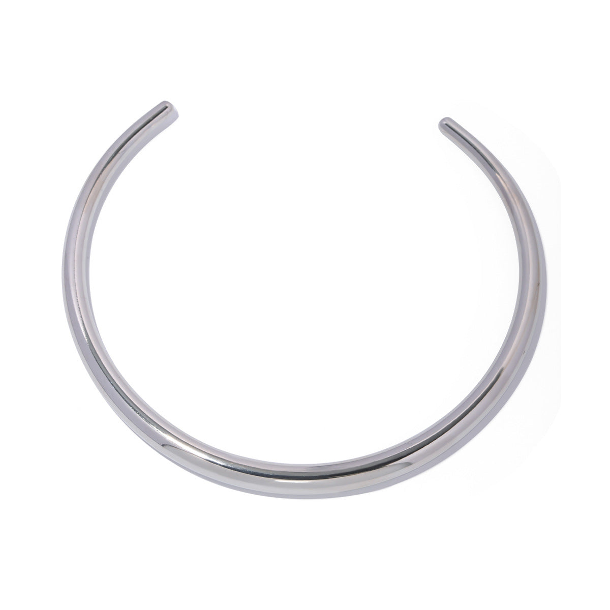 Minimalist Oval Bead Bracelet in Stainless Steel with Gold Plating for Women