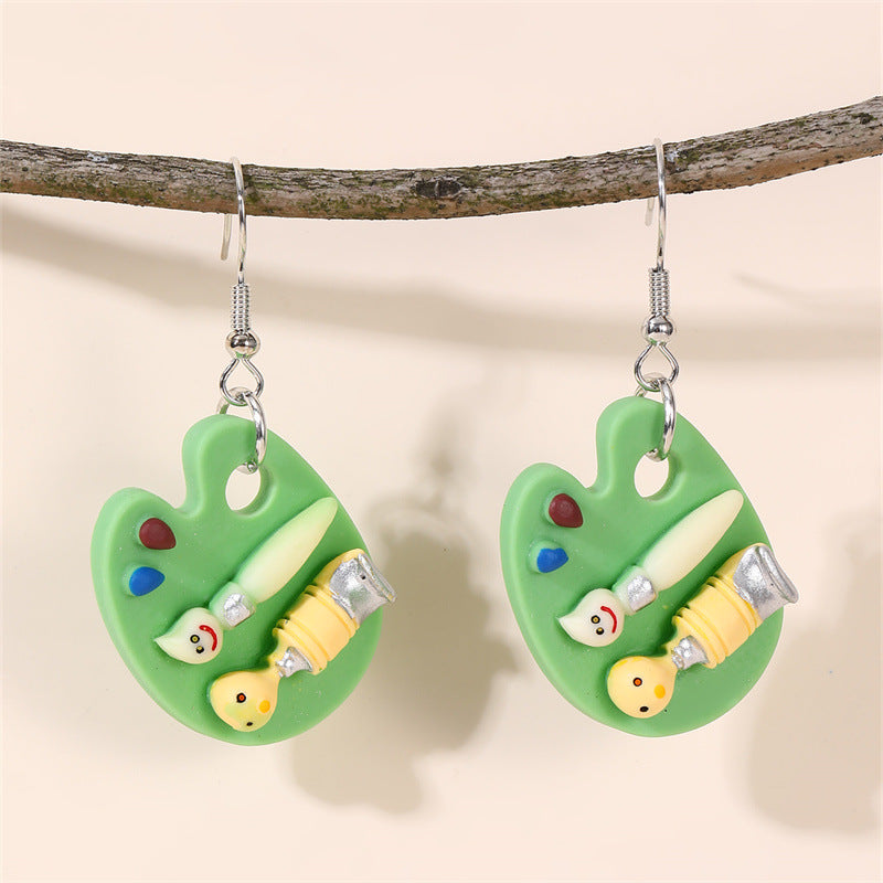 Orecchini Pendenti in Resina Minimalisti a Forma di Fiocco per Bambine dai 3 ai 10 Anni, Set di Gioielli per Bambini