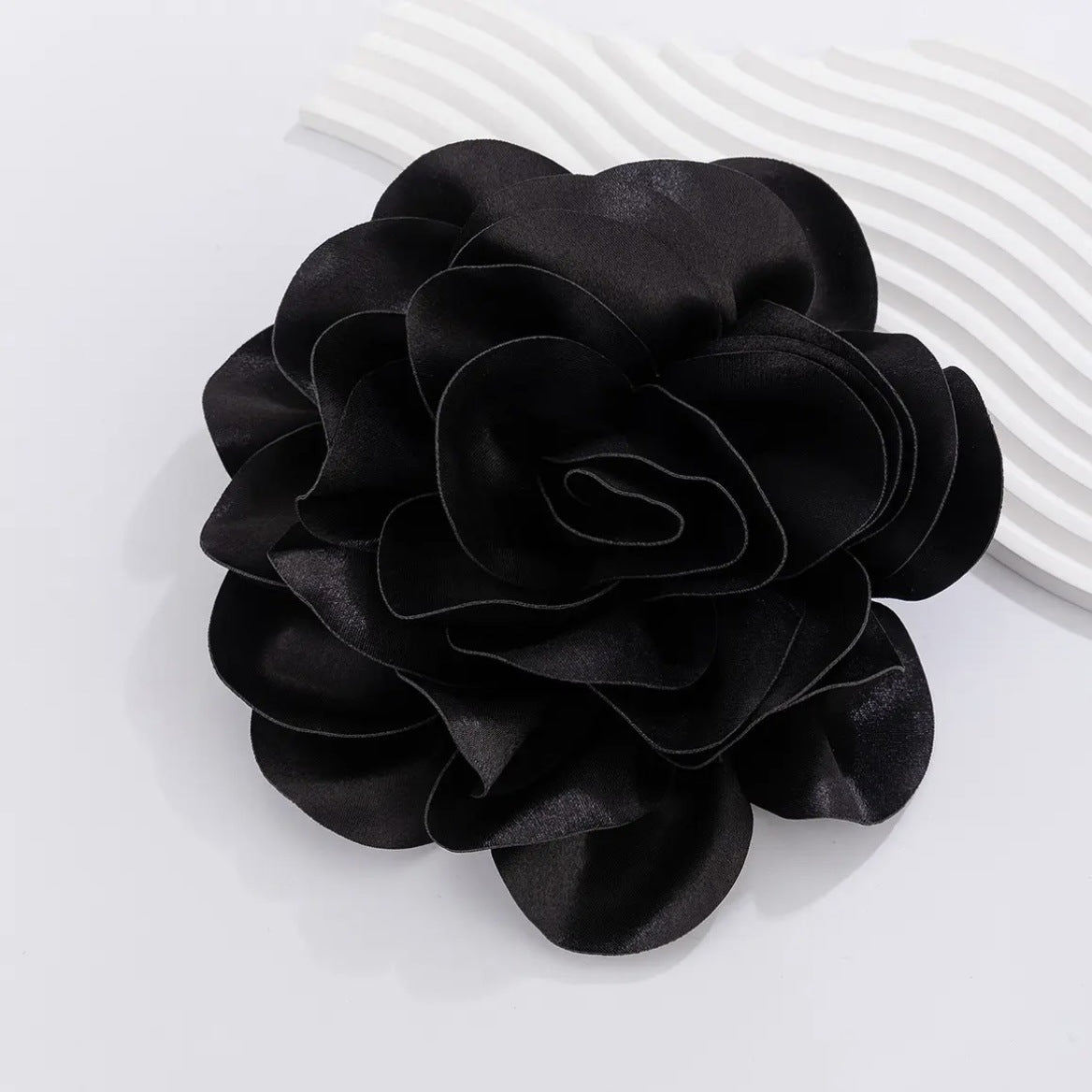 Sweet Floral Fabric Brooch Handmade Rose Pin for Women
