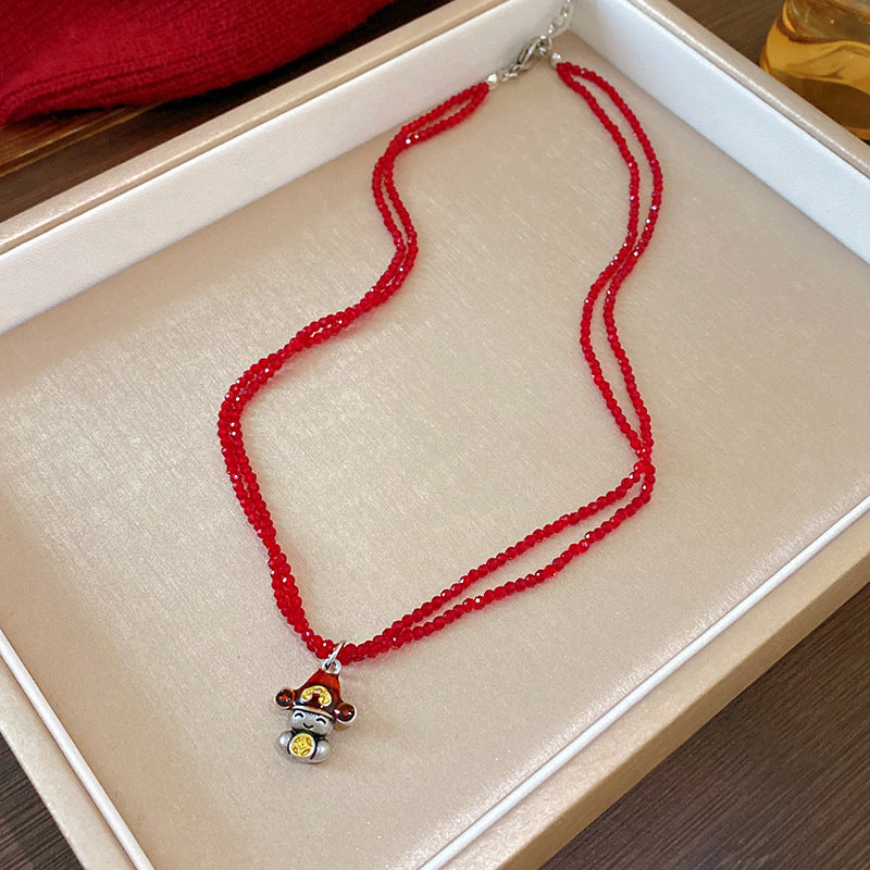 Nuevo Collar Colgante de Loto y Abanico Estilo Chino en Aleación con Baño de Oro, Diseño Geométrico, Elegante Cadena de Clavícula para Mujer