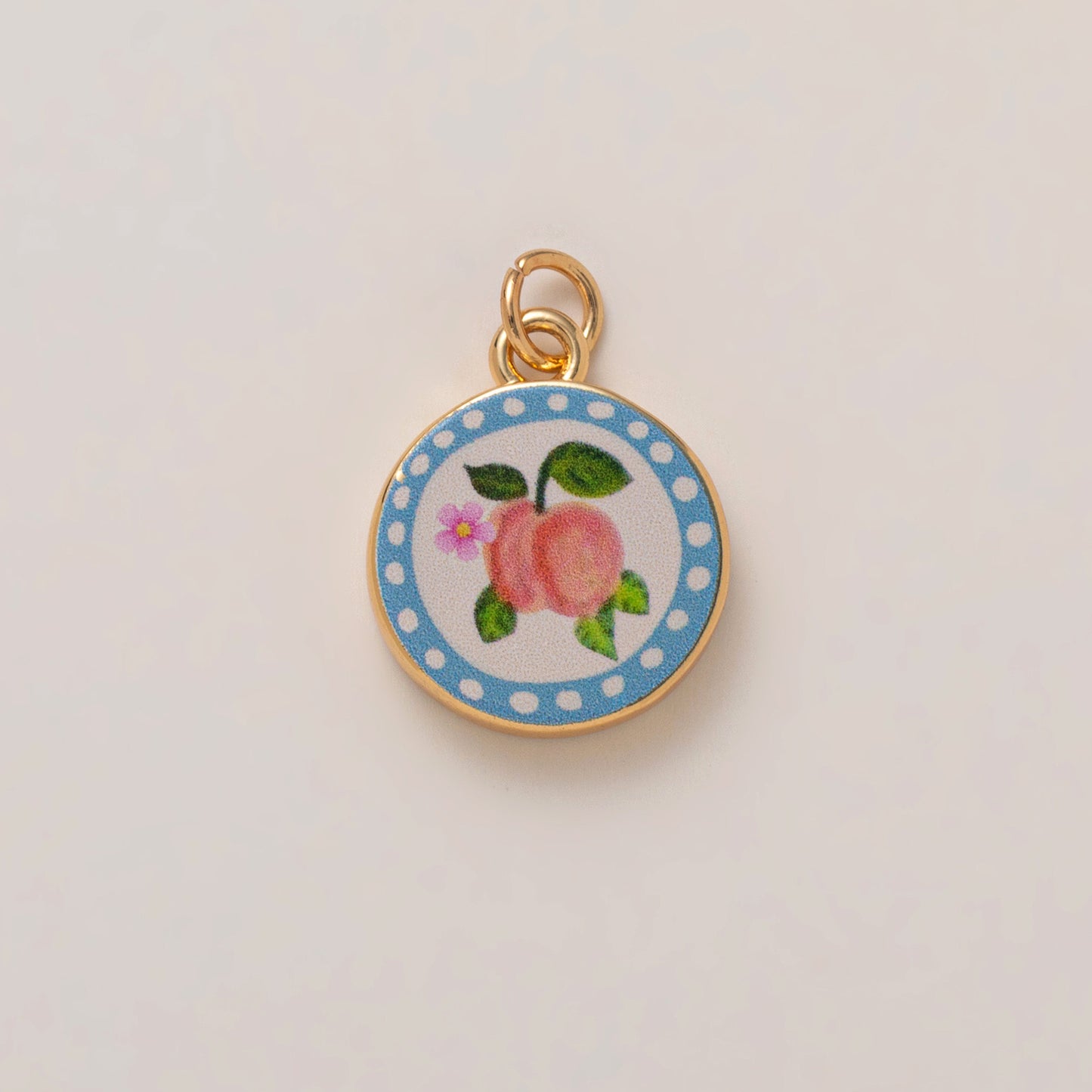 Minimalist Sweet Brass Plated Butterfly Heart Flower Charm Bar