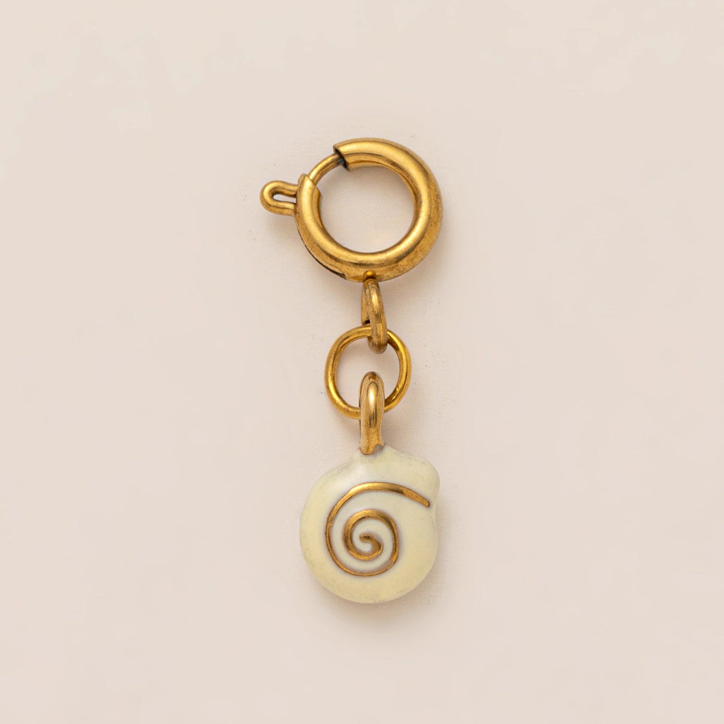 Vintage 18K Gold Plated Stainless Steel Marine Life Charm Bar for Women