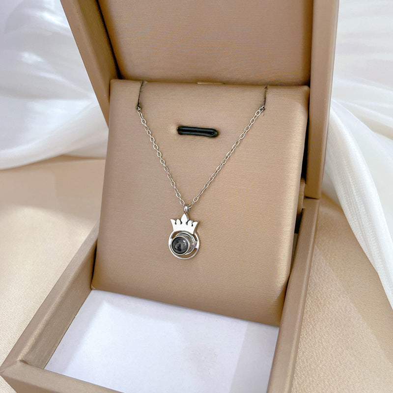 Minimalist Geometric Titanium Steel Plated Necklace for Unisex